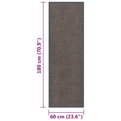 Zerbino Trapuntato 60x180 cm Marrone Scuro - homemem39