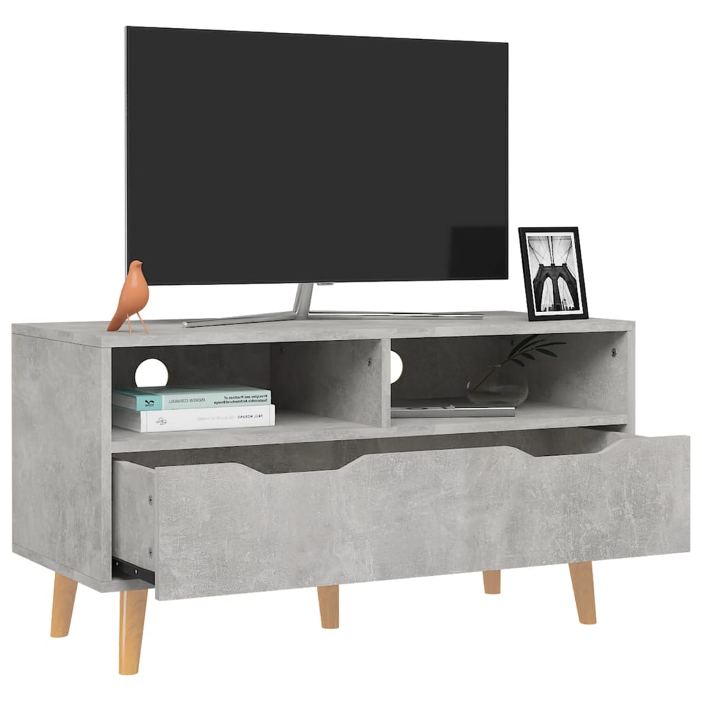 Mobile TV Grigio Cemento 90x40x48,5 cm in Truciolato - homemem39