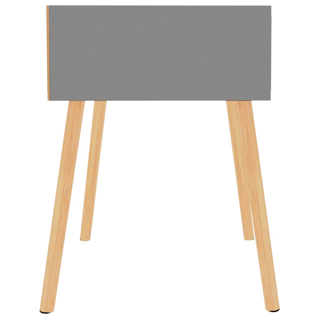 Comodini 2 pz Grigi 40x40x56 cm in Legno Multistrato - homemem39