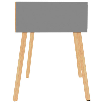 Comodini 2 pz Grigi 40x40x56 cm in Legno Multistrato - homemem39