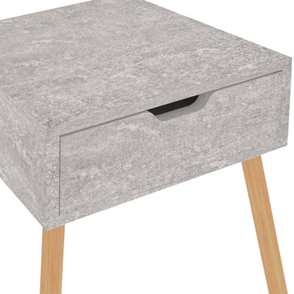 Comodini 2 pz Grigio Cemento 40x40x56 cm in Truciolato - homemem39