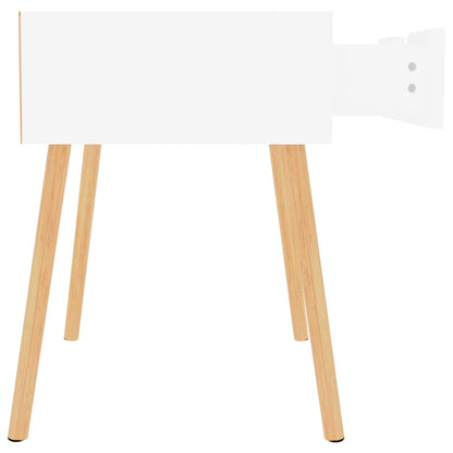 Comodini 2pz Bianco Lucido 40x40x56 cm in Legno Multistrato - homemem39