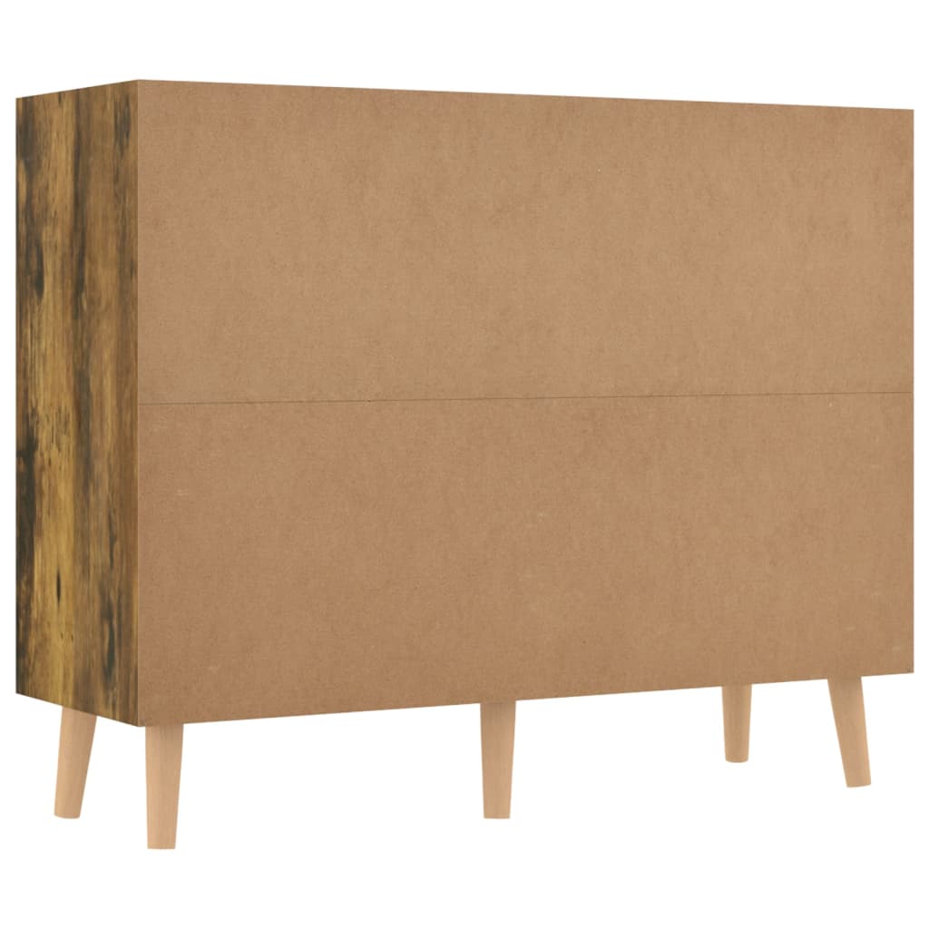 Credenza Rovere Fumo 90x30x72 cm in Truciolato - homemem39