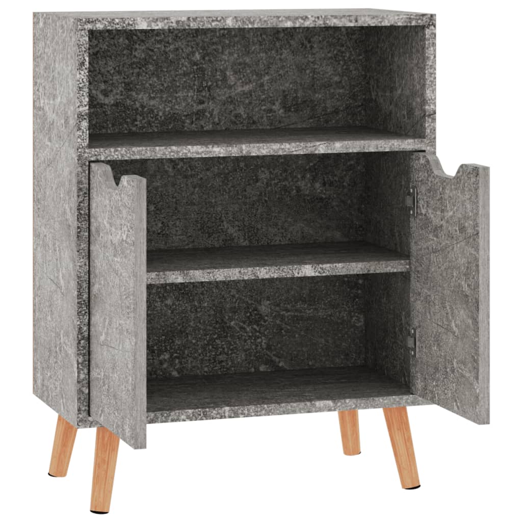 Credenza Grigio Cemento 60x30x72 cm in Truciolato - homemem39