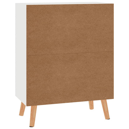 Credenza Bianco Lucido 60x30x72 cm in Truciolato - homemem39