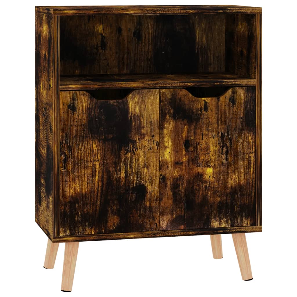 Credenza Rovere Fumo 60x30x72 cm in Truciolato - homemem39