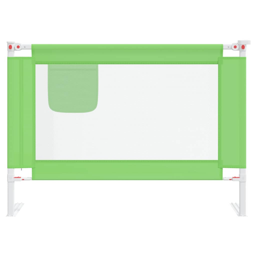 Sponda Letto di Sicurezza per Bambini Verde 90x25 cm in Tessuto - homemem39