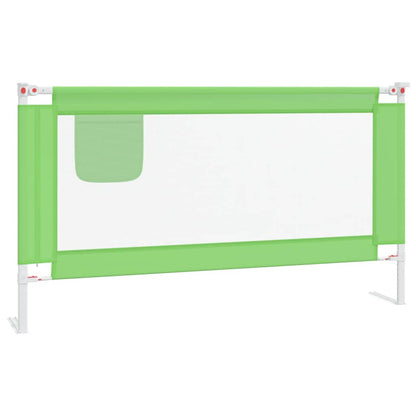 Sponda Letto di Sicurezza per Bambini Verde 150x25 cm Tessuto - homemem39