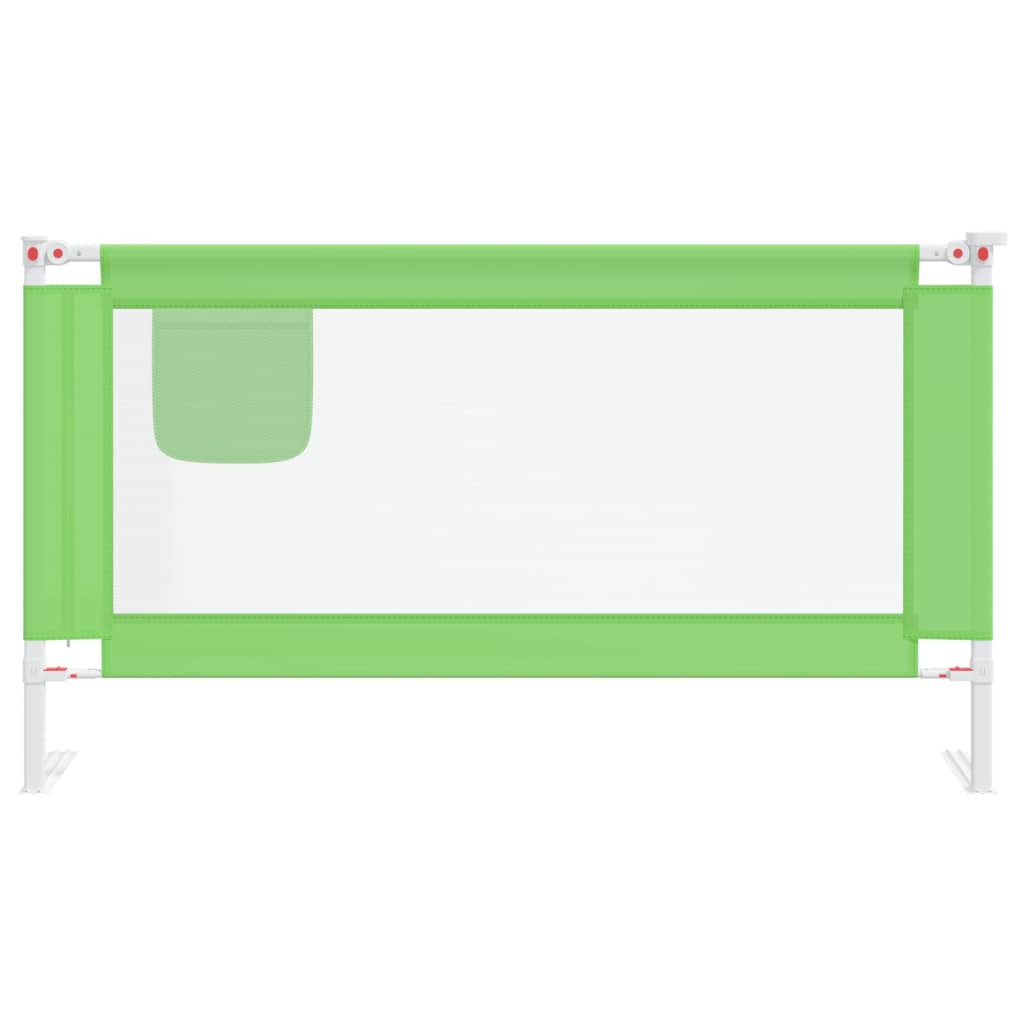 Sponda Letto di Sicurezza per Bambini Verde 150x25 cm Tessuto - homemem39