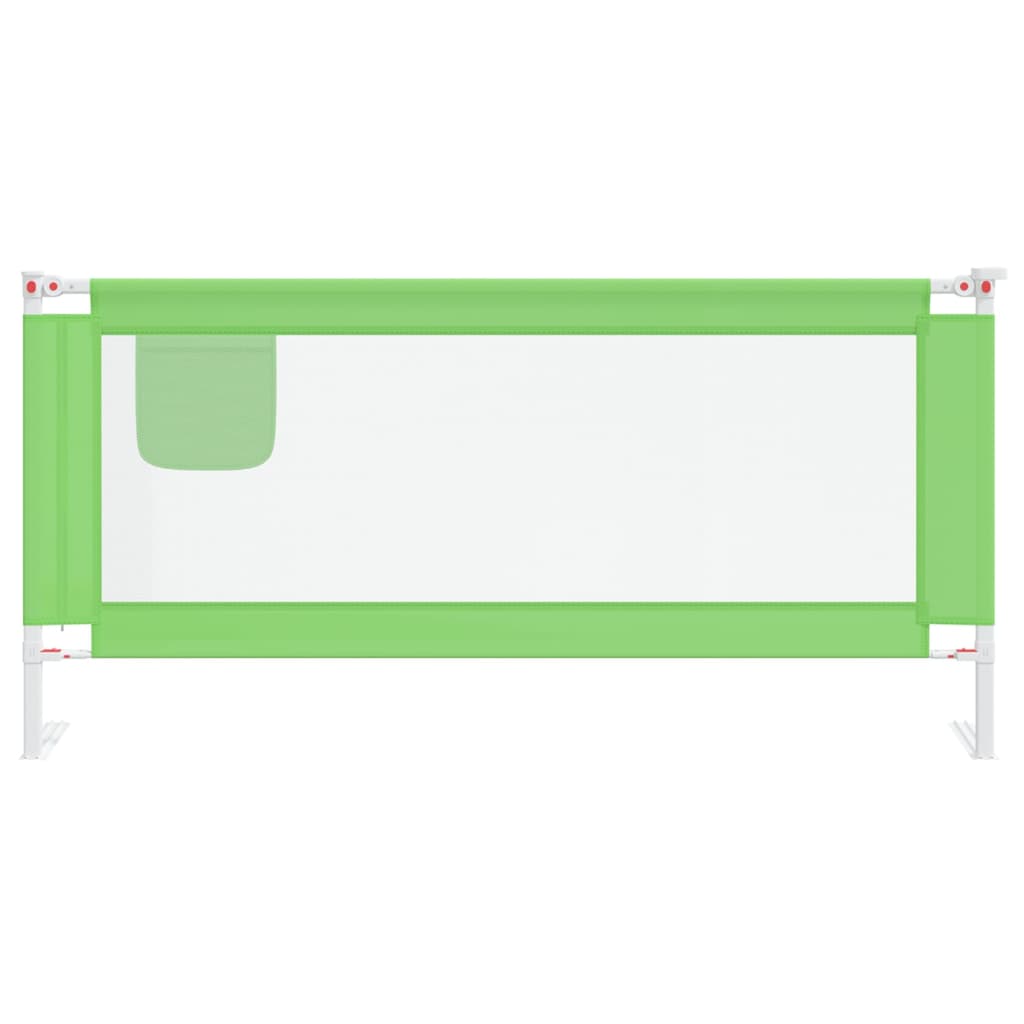 Sponda Letto di Sicurezza per Bambini Verde 190x25cm in Tessuto - homemem39