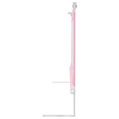 Sponda Letto di Sicurezza per Bambini Rosa 90x25 cm in Tessuto - homemem39