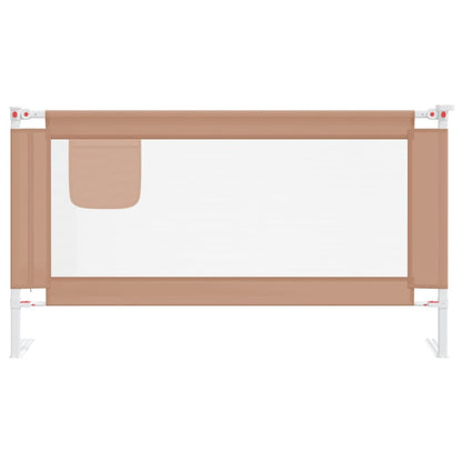 Sponda Letto di Sicurezza per Bambini Tortora 150x25 cm Tessuto - homemem39