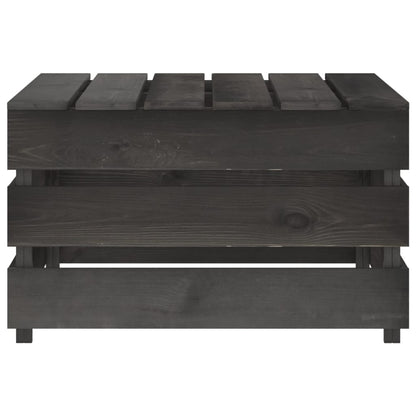 Set Divani da Giardino 8 pz in Legno di Pino Impregnato Grigio - homemem39