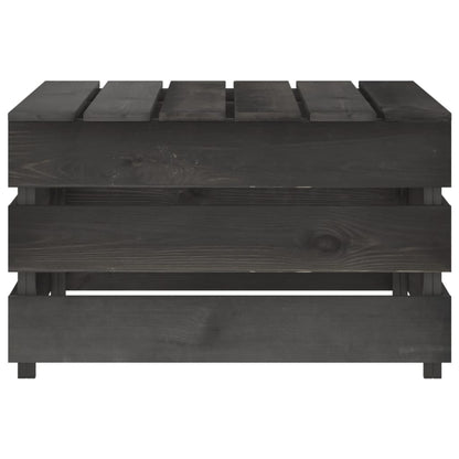 Set Divani da Giardino 12 pz in Legno di Pino Impregnato Grigio - homemem39