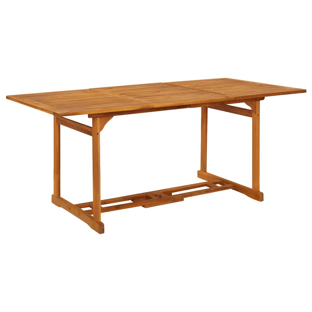 Tavolo da Pranzo per Esterni 180x90x75cm Legno Massello Acacia - homemem39