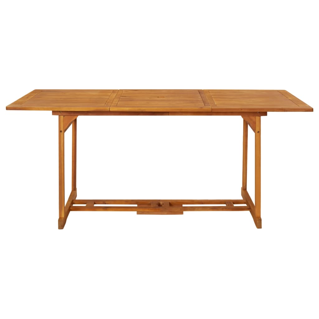 Tavolo da Pranzo per Esterni 180x90x75cm Legno Massello Acacia - homemem39