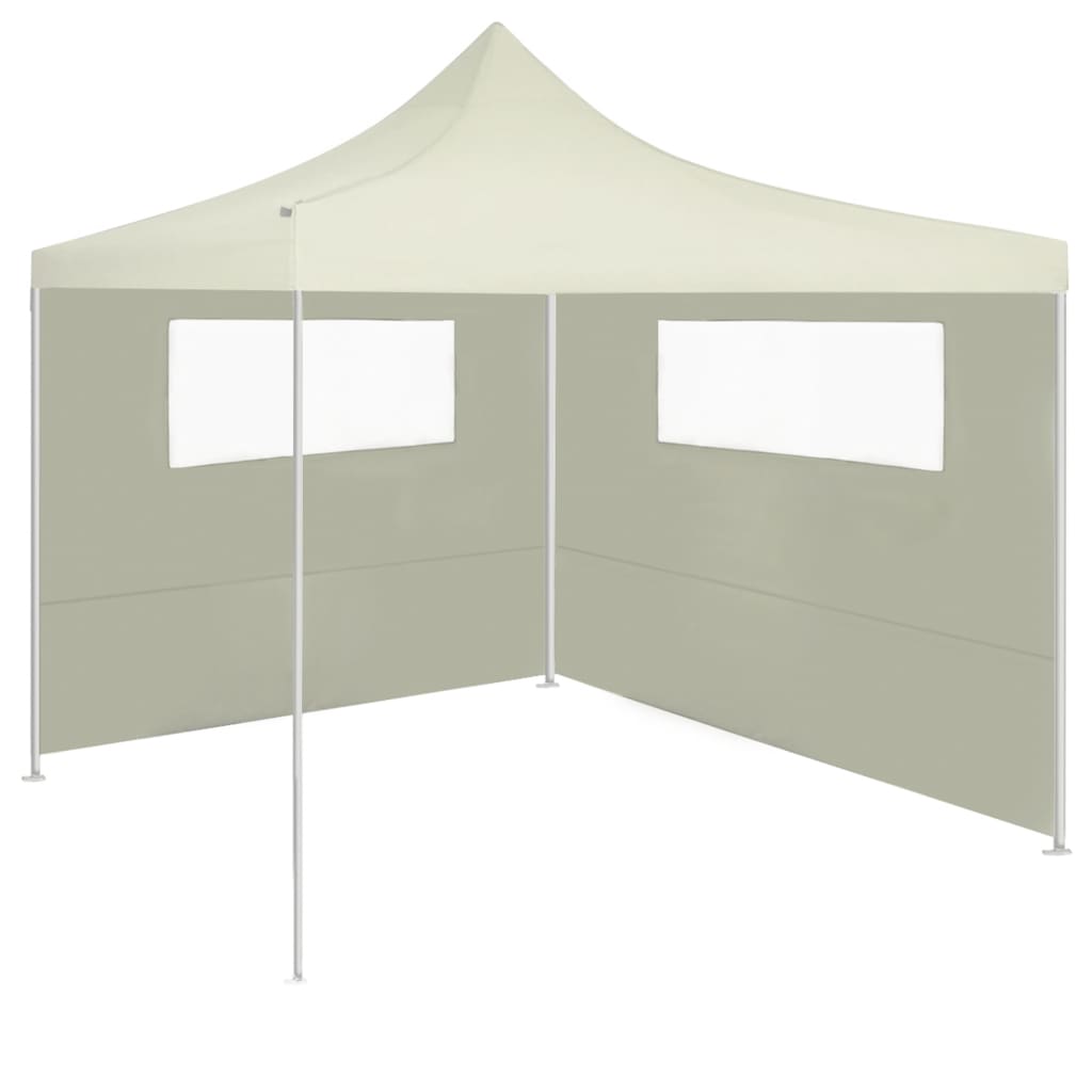 Parete con Finestre per Gazebo 6x2 m Crema - homemem39