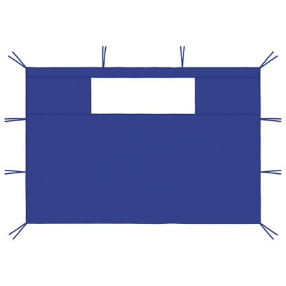 Pareti con Finestre per Gazebo 2 pz Blu - homemem39