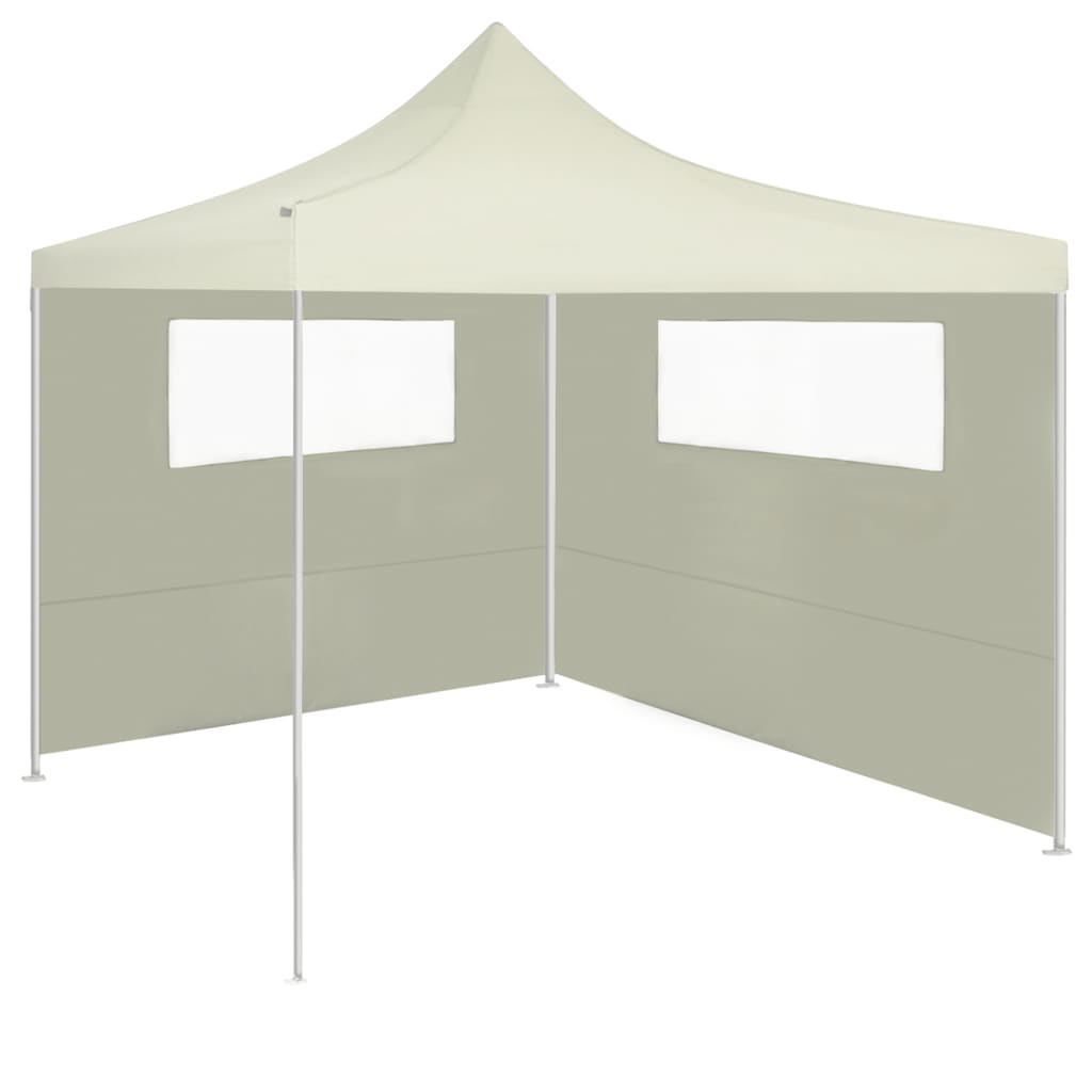 Pareti con Finestre per Gazebo 2 pz Crema - homemem39