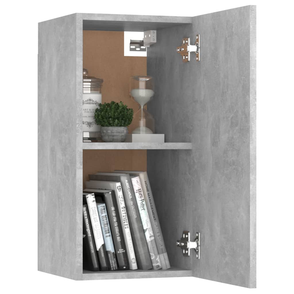 Mobile TV Grigio Cemento 30,5x30x60 cm in Truciolato - homemem39