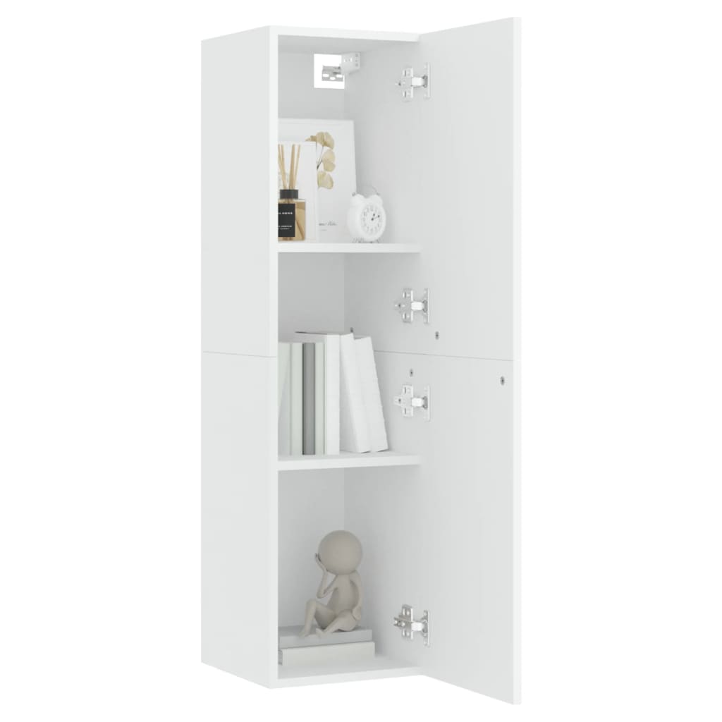 Mobile Porta TV Bianco 30,5x30x110 cm in Legno Multistrato - homemem39