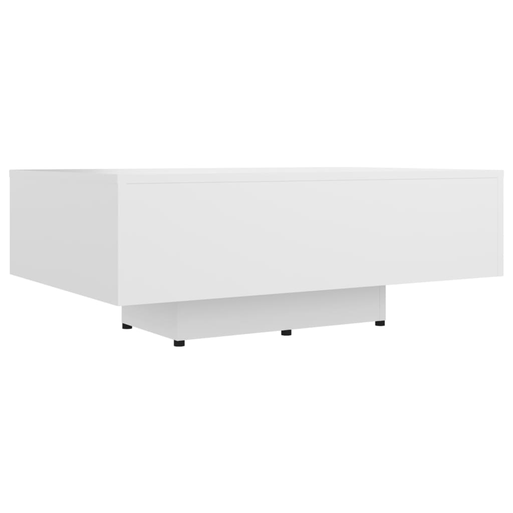 Tavolino da Salotto Bianco 85x55x31 cm in Legno Multistrato - homemem39