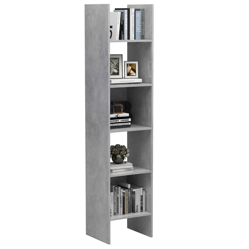 Libreria Grigio Cemento 40x35x180 cm in Truciolato - homemem39