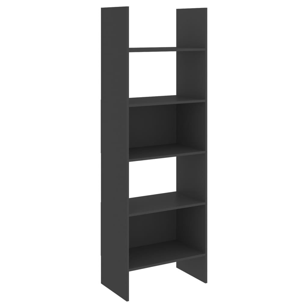 Libreria Grigia 60x35x180 cm in Legno Multistrato - homemem39