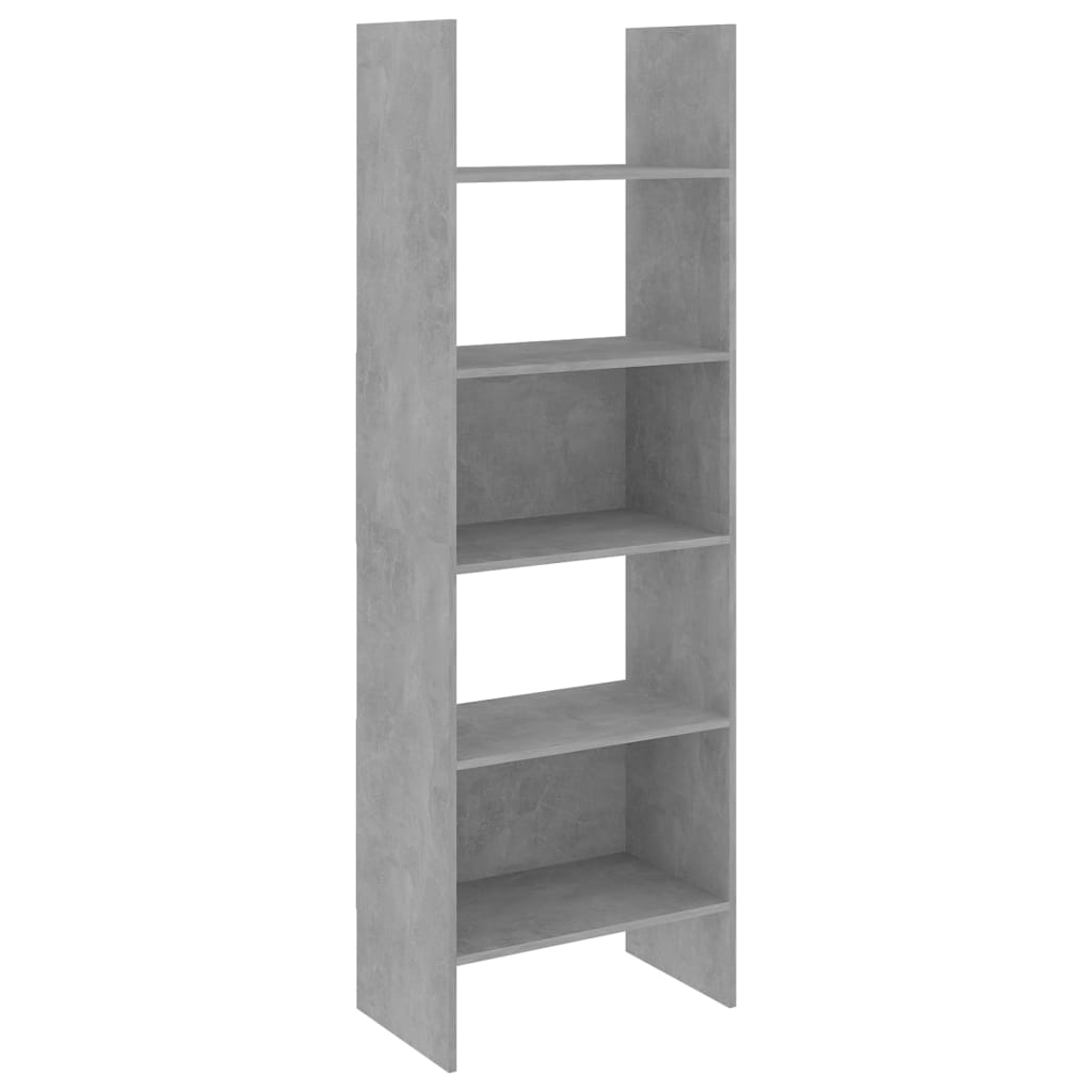 Libreria Grigio Cemento 60x35x180 cm in Truciolato - homemem39