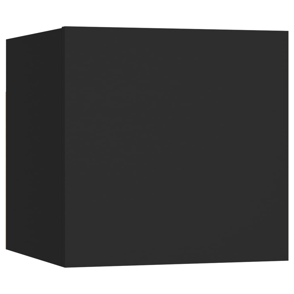 Armadietto a Parete per TV Nero 30,5x30x30 cm - homemem39