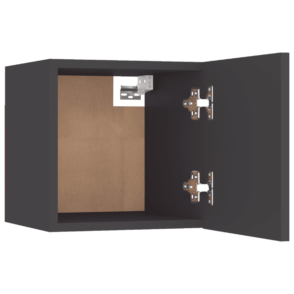 Armadietto a Parete per TV Grigio 30,5x30x30 cm - homemem39