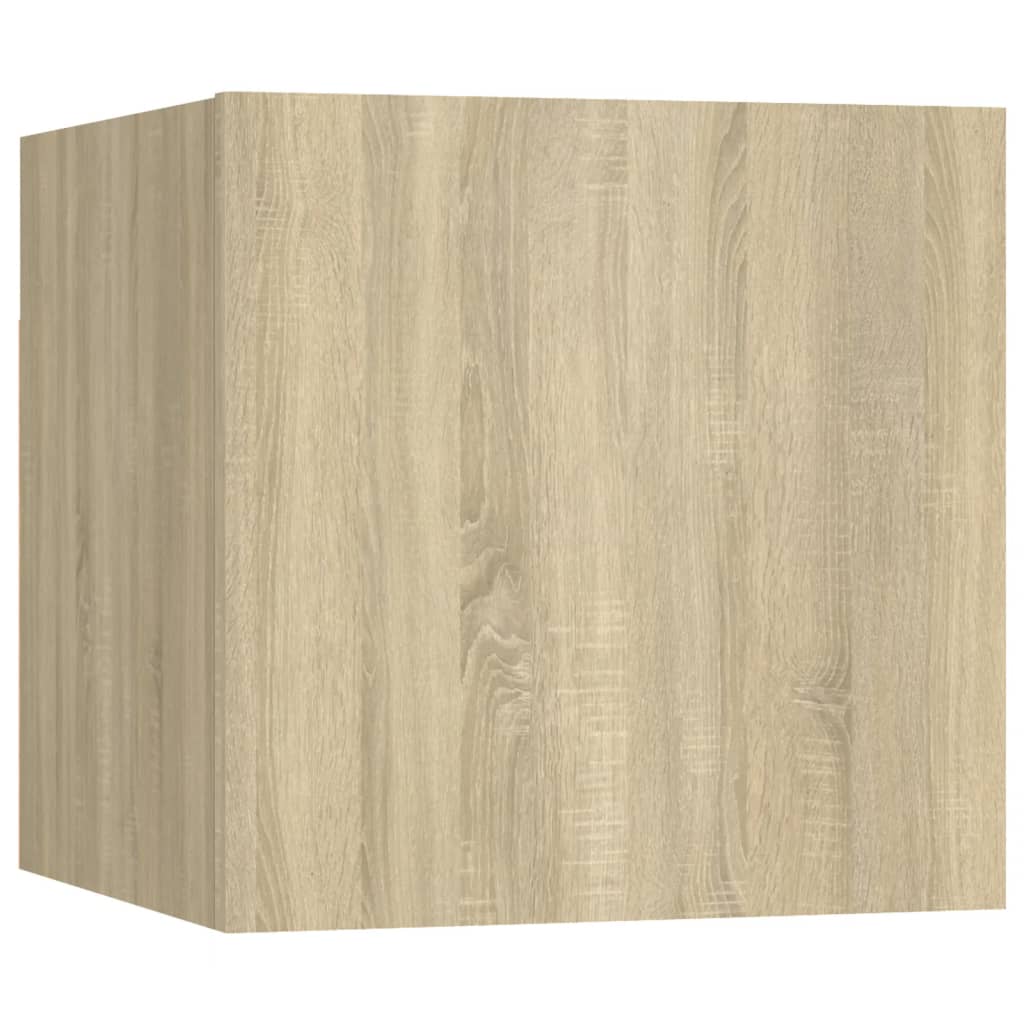 Armadietti a Parete per TV 2 pz Rovere Sonoma 30,5x30x30 cm - homemem39