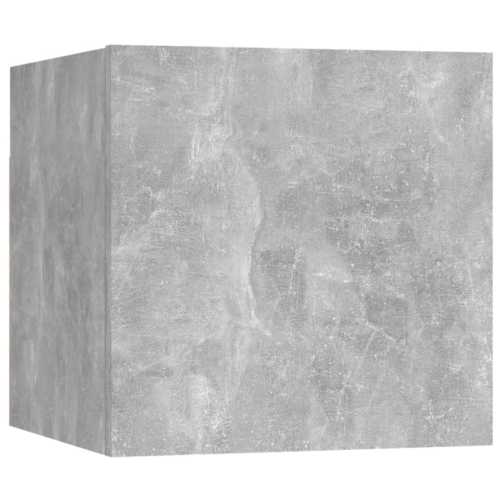 Armadietto a Parete per TV Grigio Cemento 30,5x30x30 cm - homemem39