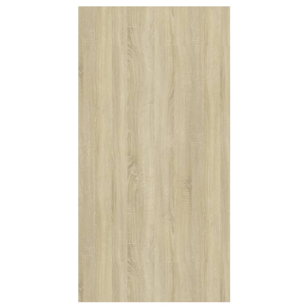 Armadietto per TV Bianco e Rovere Sonoma 37x37x72 cm Truciolato - homemem39