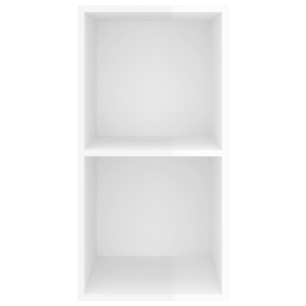 Armadietto da Parete per TV Bianco Lucido 37x37x72cm Truciolato - homemem39