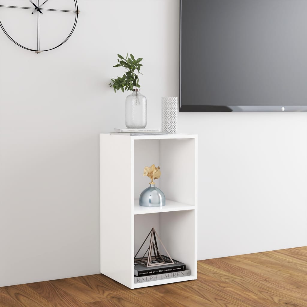 Mobile Porta TV Bianco 72x35x36,5 cm in Legno Multistrato - homemem39