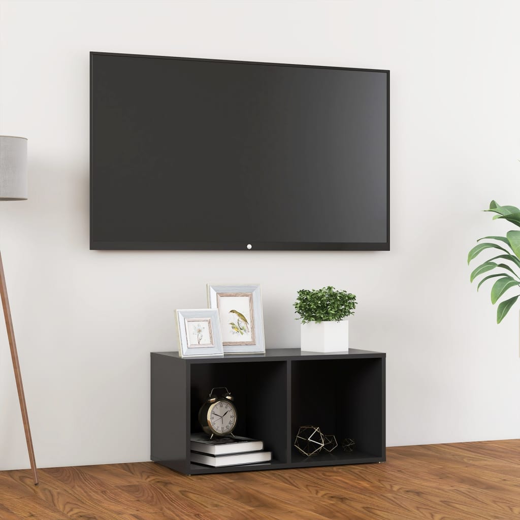 Mobile Porta TV Grigio 72x35x36,5 cm in Truciolato - homemem39