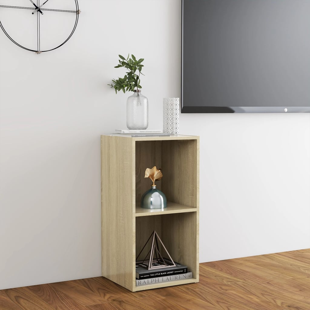 Mobile Porta TV Rovere Sonoma 72x35x36,5cm in Legno Multistrato - homemem39