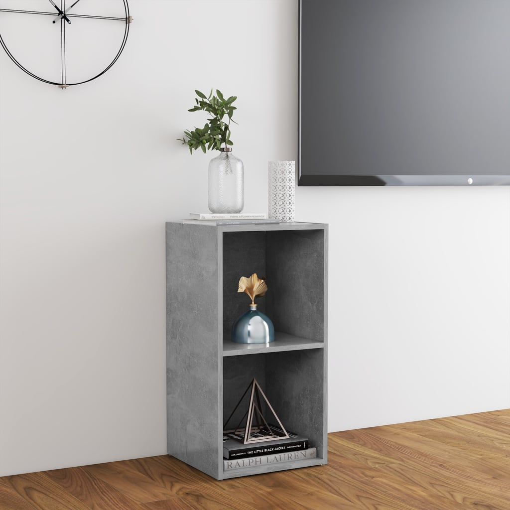 Mobile Porta TV Grigio Cemento 72x35x36,5 cm Legno Multistrato - homemem39