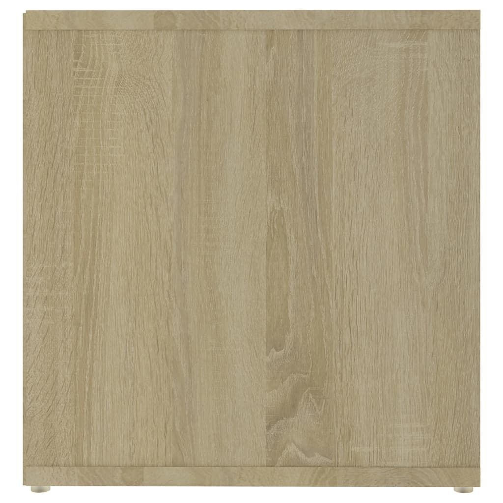 Mobile TV Bianco e Rovere Sonoma 72x35x36,5cm Legno Multistrato - homemem39