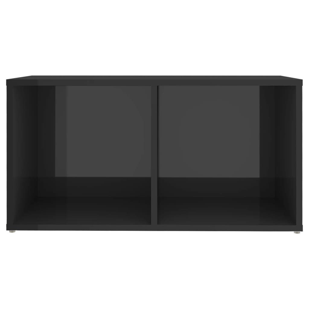 Mobile Porta TV Grigio Lucido 72x35x36,5 cm in Truciolato - homemem39