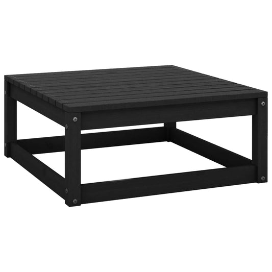 Poggiapiedi da Giardino 42x35x45 cm Legno Massello di Pino Nero - homemem39