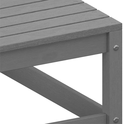 Set Divani da Giardino 3 pz Grigio in Legno Massello di Pino - homemem39