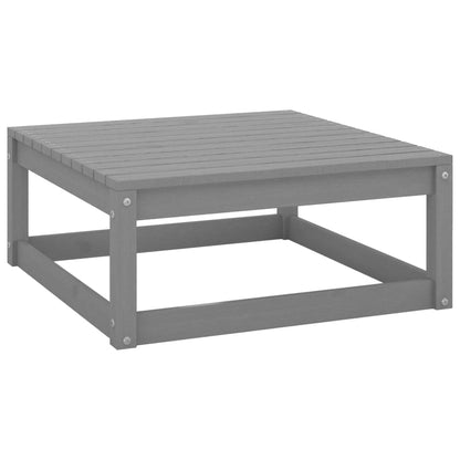 Set Divani da Giardino 3 pz Grigio in Legno Massello di Pino - homemem39