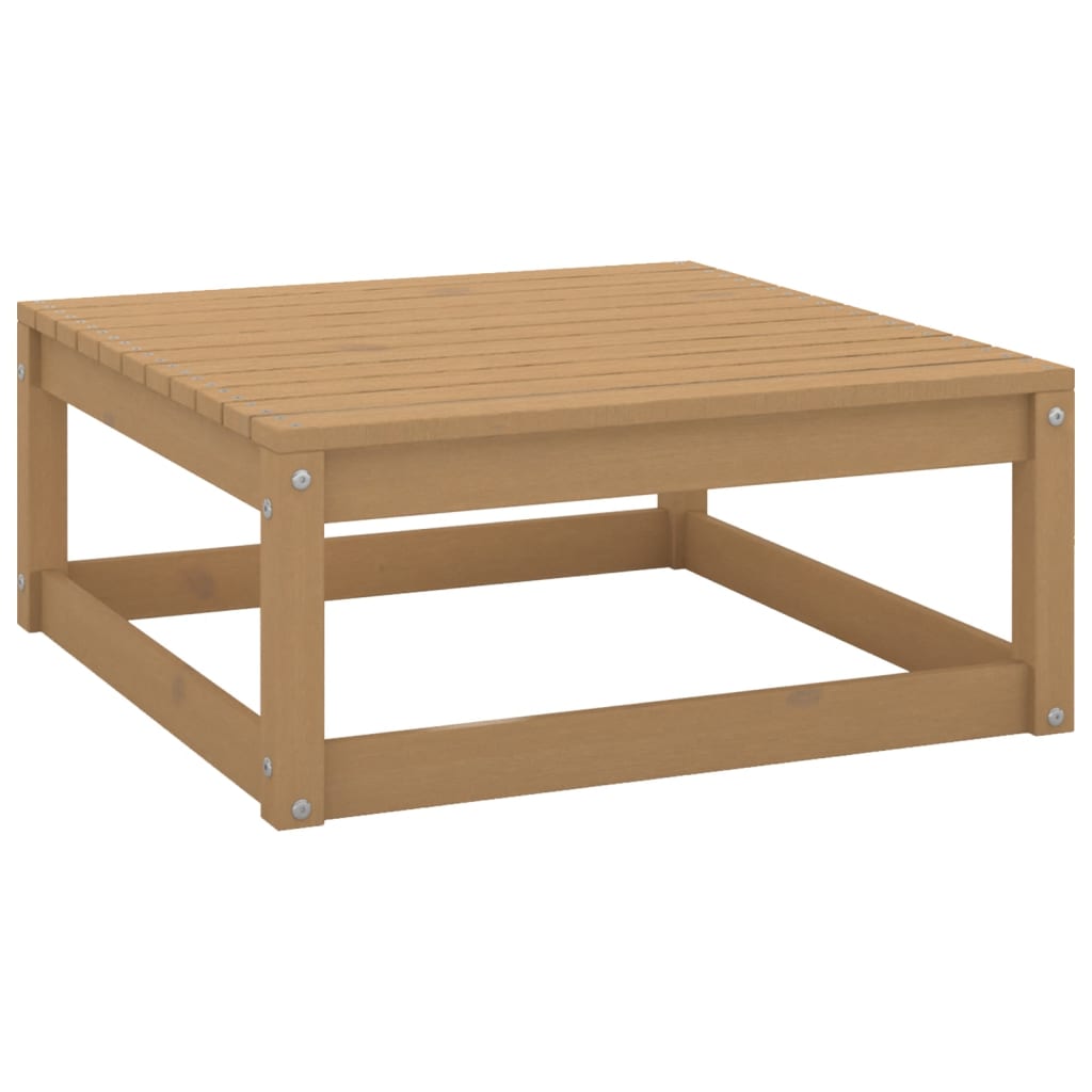 Set Divani da Giardino 3 pz Miele in Legno Massello di Pino - homemem39