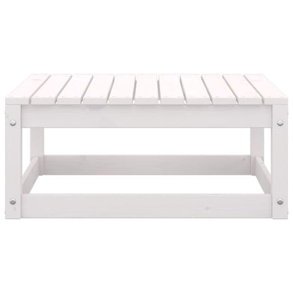 Set Divani da Giardino 3 pz Cuscini Legno Massello Pino Bianco - homemem39