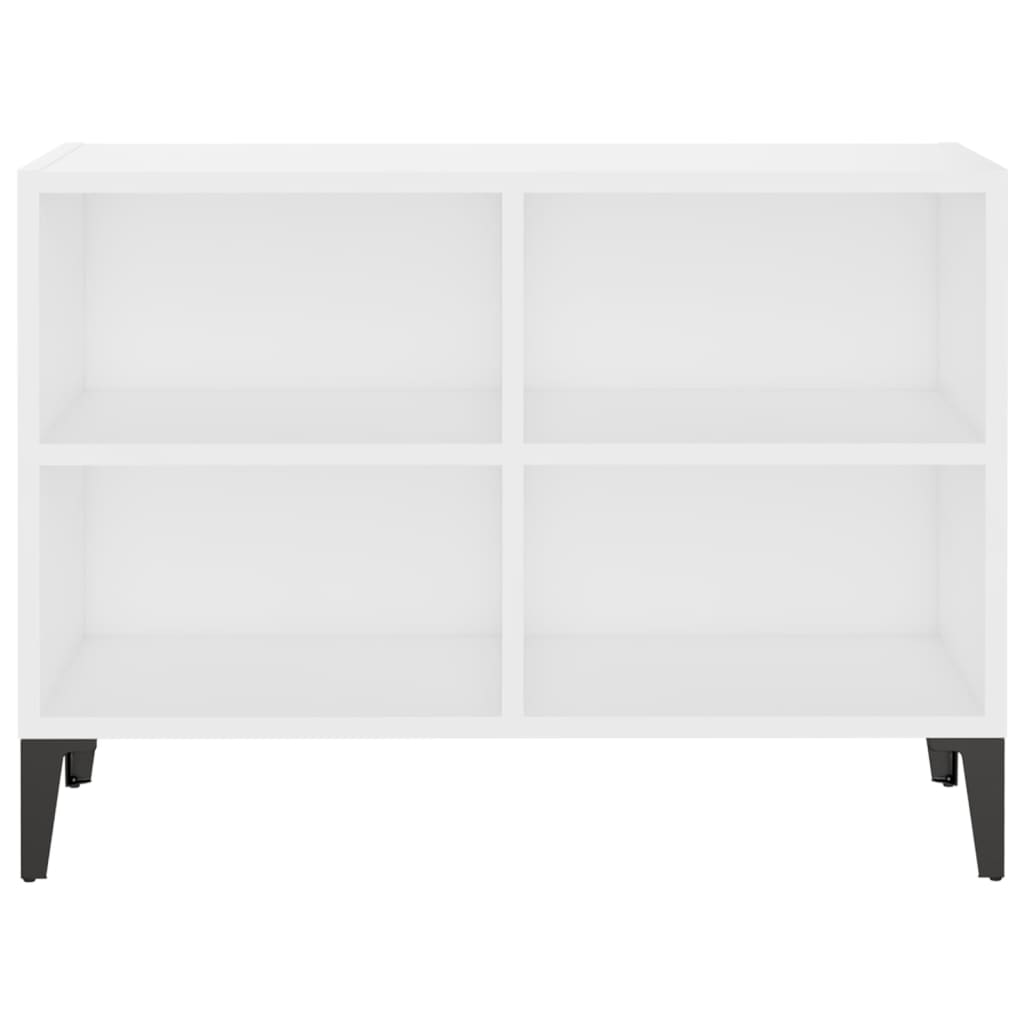 Mobile TV con Gambe in Metallo Bianco 69,5x30x50 cm - homemem39