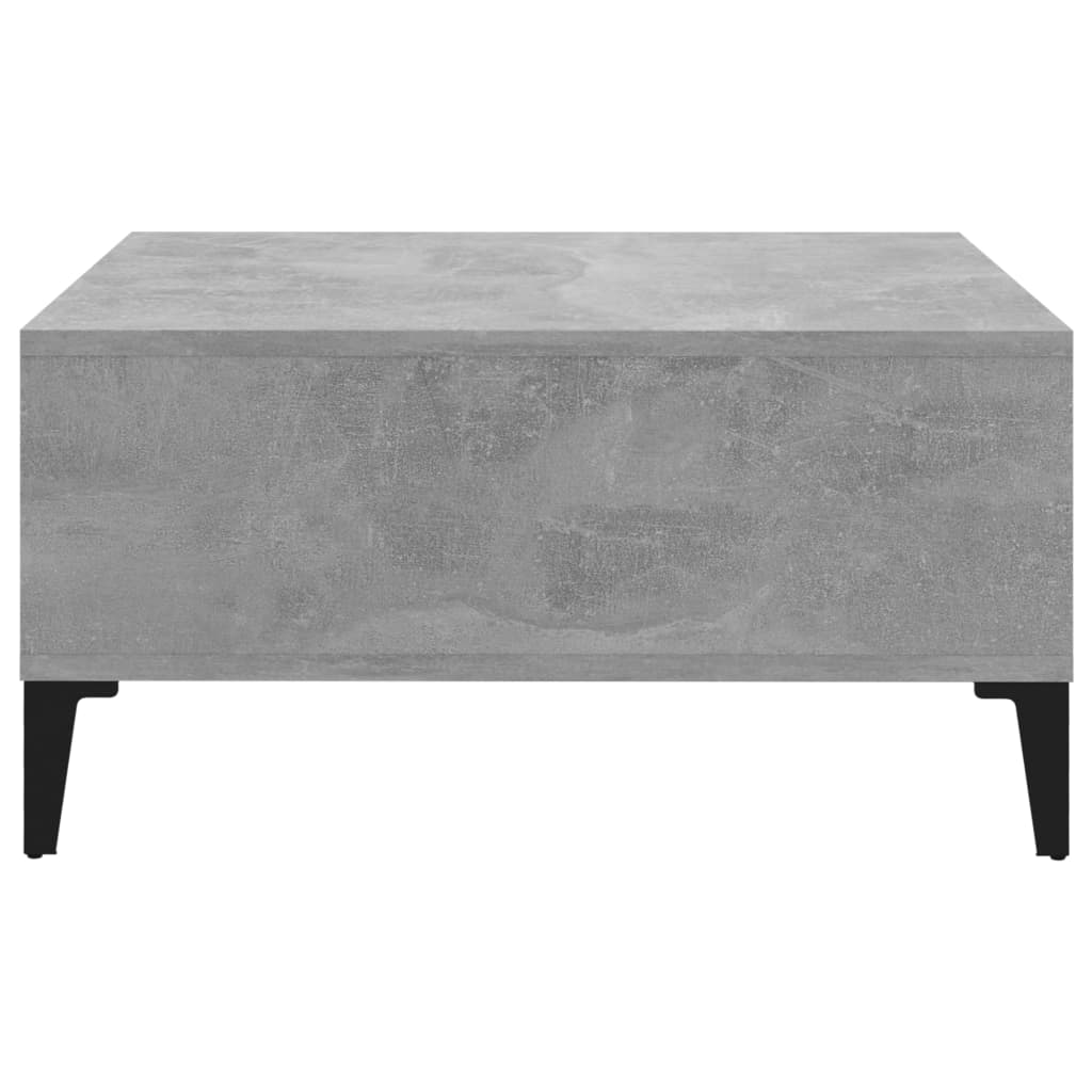 Tavolino da Salotto Grigio Cemento 60x60x30 cm in Truciolato - homemem39