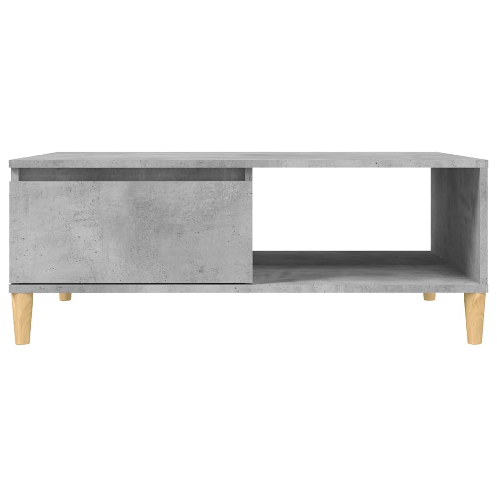 Tavolino da Salotto Grigio Cemento 90x60x35 cm in Truciolato - homemem39