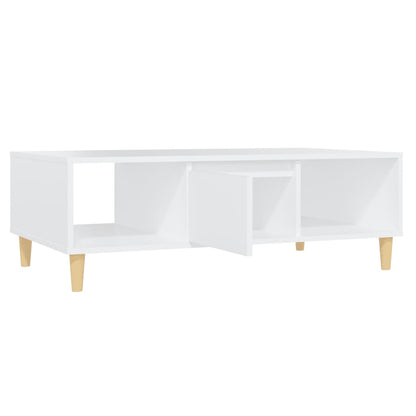 Tavolino da Salotto Bianco 103,5x60x35 cm in Truciolato - homemem39